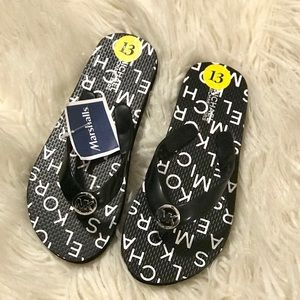 Girl MK Flip Flops -13 NWT